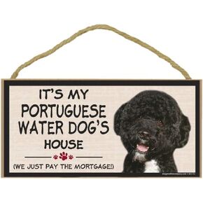 Wood Breed Decorative Mortgage Sign, Portuguese Water Dog