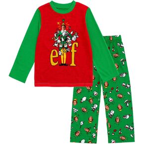 Elf Holiday Christmas Pajama Shirt & Pajama Pants