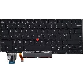 Replacement Keyboard for Lenovo ThinkPad X1 Carbon Gen 7th 2019, ThinkPad X1 Carbon Gen 8th 2020 Laptop, ThinkPad X1 Yoga Gen 4 2019 & X1 Yoga Gen 5 2020 with Backlit US Layout