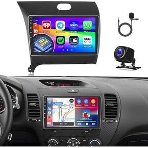 2+64GB Inefala for Kia Cerato K3 Forte 2013-2018 Android 13 Car Stereo Kit with Wireless CarPlay Android Auto, 9 Inch Touchscreen Radio with WiFi FM/RDS GPS BT SWC USB Backup Camera MIC