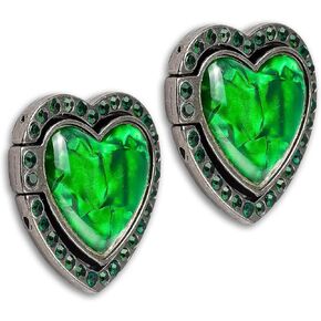 [2 Packs] Heart-Shaped Gemstones Glitter Bling Bling Phone Ring Holder, Sparkle Phone Ring Grip Artificial Diamond Stand,Rhinestone Cell Finger Ring for Phones,Pad
