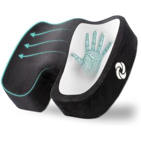 SAMSONITE - Extra Firm & Thick Seat Cushion with Cooling Gel, Experience Triple Layer Comfort