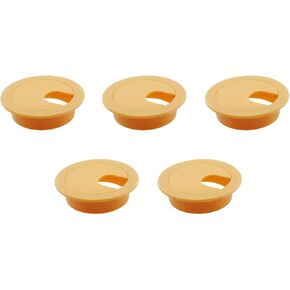 5PCS 35mm Black Desk Wire Cord Cable Grommets Hole Cover Office PC Desk Cable Cord Organizer for Office PC Desk Cable Cord Organizer Plastic Cover