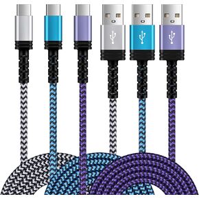 10FT Fast Charger 3Pack compatible for Motorola Edge 2024,Moto G Stylus 5G 2024 2023,Edge 50 Ultra,Razr 50+,Razr 50,Edge 50 Pro,Moto G Power 2024,Edge 2023,3.1A Long Type C Cable Car Fast Cord Print