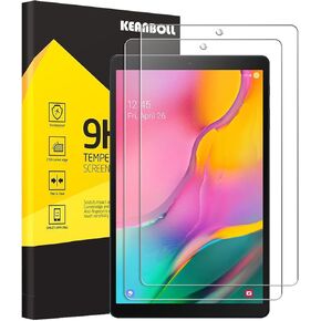 KEANBOLL 2-Pack Tempered Glass Screen Protector for Samsung Galaxy Tab A 10.1 (2019) (SM-T510 and SM-T515 Model) [No Waves][No Bubble][Reduce Fingerprint][Anti Scratch]