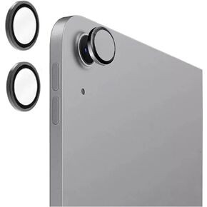 for iPad Air 6 11inch/13inch 2024 Tempered Glass Camera Lens Ring Protector Compatible with iPad Mini,iPad Air 2020/2022-2 Pcs Black