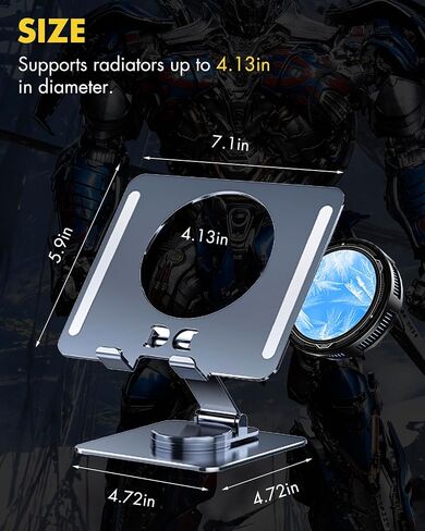 Magnetic Cooler for iPad,Tablet Cooler for ipad/surface pro/Samsung Tab,Universal Radiator with Temperature Display for Mobile Gaming,Tiktok Live Streaming (3 pcs Magnetic Suction Sheet) in Saudi Arabia