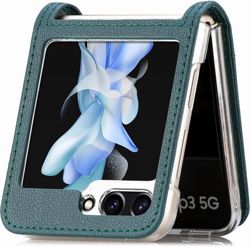HAOTP Galaxy Z Flip 6 Case,for Samsung Galaxy Z Flip 6 Luxury PU Leather Wallet Protective Phone Case Card Slots Pocket Purse Women Man Cover Case for Samsung Galaxy Z Flip 6 5G Navy Blue in Saudi Arabia