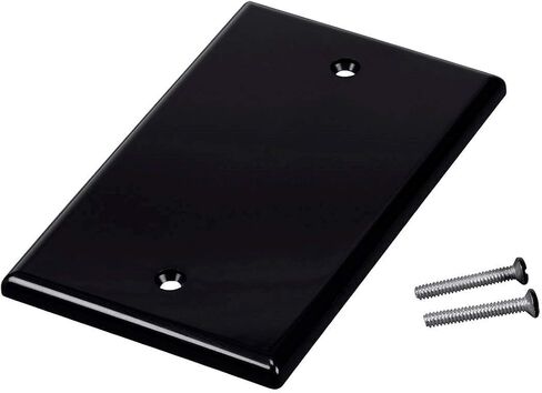 لوحة حائط فارغة من Monoprice 1-Gang - 4.5 بوصة × 2.75 بوصة × 0.2 بوصة، مع براغي، أبيض in Kuwait