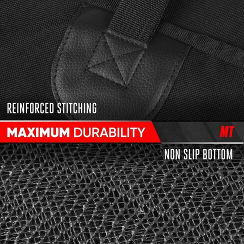 Motor Trend Front Seat Pet Seat Cover for Dogs - Deluxe Waterproof Bucket Style Dog Seat Protector with Foldable Dog Booster Holder, Anxiety Calming, Universal Fit for Cars and Trucks, Black in Saudi Arabia