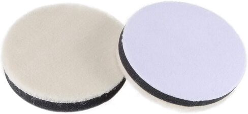 uxcell 5" Wool Felt Sponge Polishing Pad Hook and Loop Buffing Wheel Fine Polishing for Orbital Polisher Buffer 2 Pcs in Saudi Arabia