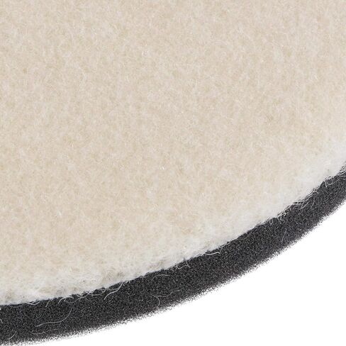 uxcell 5" Wool Felt Sponge Polishing Pad Hook and Loop Buffing Wheel Fine Polishing for Orbital Polisher Buffer 2 Pcs in Saudi Arabia
