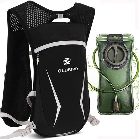 Lightweight Hydration Vest With 1.5L Water Bladder - Breathable Backpack for Running, Cycling, Hiking, Marathon - Men Women (0001 Purple) in Saudi Arabia