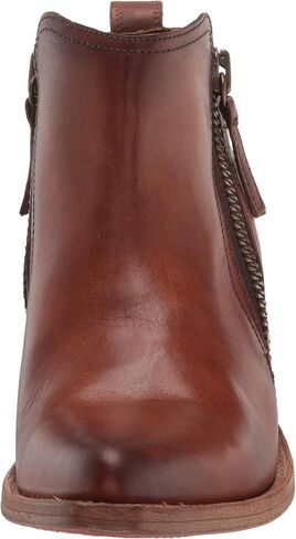 Frye Sacha Moto Short Booties for Women Featuring Dual Side-Zipper Closure with Goodyear Welt Construction, Leather Liner, and Leather Outsole – 1 ¾" Shaft Height in Saudi Arabia
