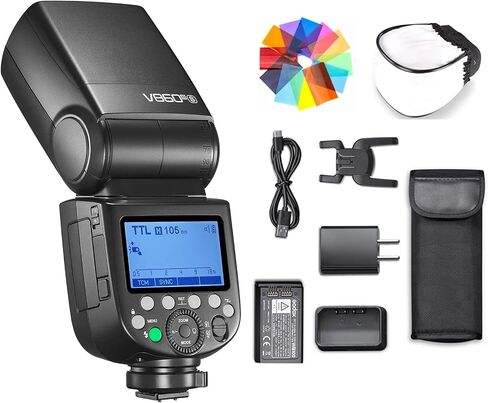 Godox V860III-C Flash for Canon Camera Flash Speedlite 7.2V/2600mAh Li-ion Battery, 2.4G Wireless HSS 1/8000 1.5s Recycle Time 10 Levels LED Modeling Light for Canon (Upgraded V860II-C) in Saudi Arabia