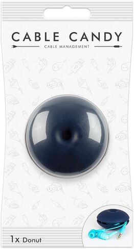 Cord Management & Cable Organizer - Cable Candy - Donut Dark Blue in Saudi Arabia