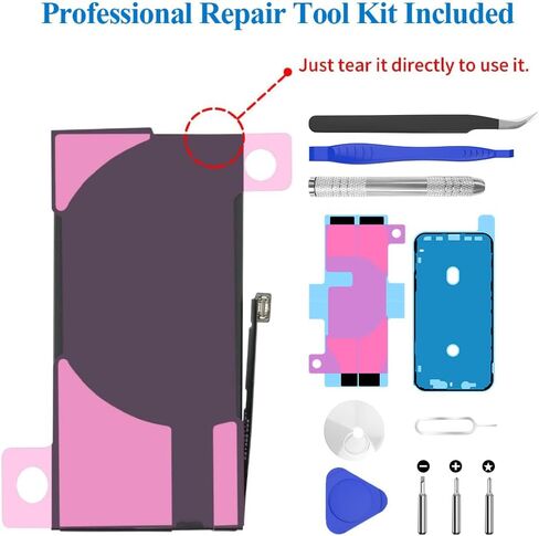 بطارية SHENMZ بقدرة 5000 مللي أمبير في الساعة لهاتف iPhone 13 pro max 2024 سعة جديدة 0 دورة استبدال البطارية لهاتف iPhone 13 pro max موديل A2645 A2644 A2643 A2641 A2484 مع مجموعة أدوات بديلة in Kuwait