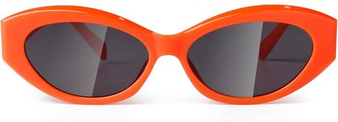 SORVINO Retro Oval Sunglasses for Women Men Narrow Skinny Sunnies Black Shades in Saudi Arabia