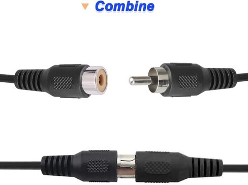Dual RCA Male to Bare Wire & Dual RCA Female to Bare Wire, Speaker Wire Open End Pigtail Audio Video RCA Cable for Amplifier Receiver Speakers (10 Pack) in Saudi Arabia