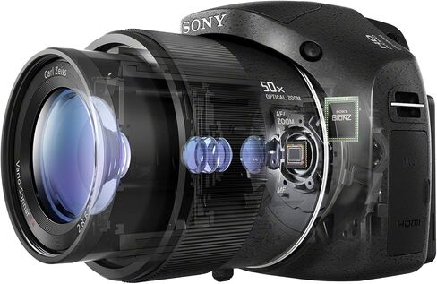 كاميرا رقمية Sony Cyber-Shot DSC-HX300/BC بدقة 20.4 ميجابكسل مع تكبير بصري 50x وشاشة LCD Xtra Fine مقاس 3 بوصات (أسود) (متجددة) in Saudi Arabia