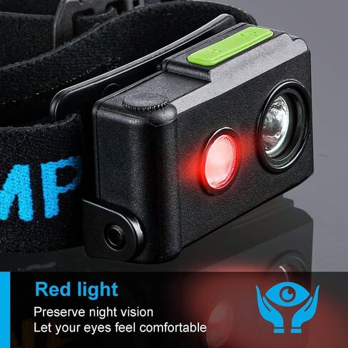 365 Lumens Lightweight LED Headlamp - White Red 2 Light Head Lamp for Adults and Kids - Hiking & Camping Gear Essentials-H11 in Saudi Arabia