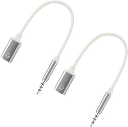 Jowxsx 2 Pcs 3.5mm Male to TypeC Female Audio Cable Cord 3.5mm Analog Cable Type-C Converter Earphone Adapter Compatible with MP3 Players, Laptops, Tablets, Smartphone Cables and Adapters (Black) in Saudi Arabia