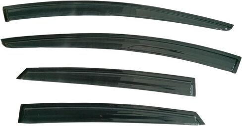 4pc Sun Rain Guards Window Visor Wind Deflector Compatible with 00-07 Ford Focus 4 door Smoke 94736 in Kuwait