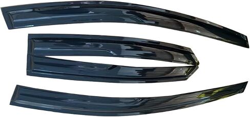 4pc Sun Rain Guards Window Visor Wind Deflector Compatible with 00-07 Ford Focus 4 door Smoke 94736 in Kuwait
