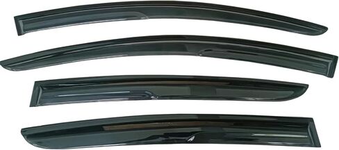 4pc Sun Rain Guards Window Visor Wind Deflector Compatible with 00-07 Ford Focus 4 door Smoke 94736 in Kuwait