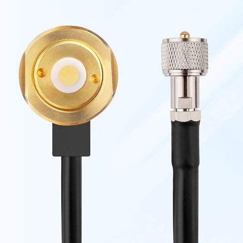 NMO Antenna Cable,25FT CB Antenna Cable Extension with NMO and Removable UHF Connector,Low Loss RG58 Cable NMO to UHF PL259 Male for VHF/UHF/CB Radio NMO Antenna in Saudi Arabia