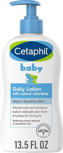 Cetaphil Baby Daily Lotion with Organic Calendula,Hypoallergenic, Sweet Almond & Sunflower Oils,6.7 Fl. Oz (Packaging May Vary) in Saudi Arabia