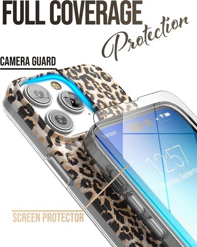 ENCASED Hand Loop Case for iPhone 14 PRO Case with Strap and Tempered Screen Protector (Maroon Green Leaf) in Saudi Arabia