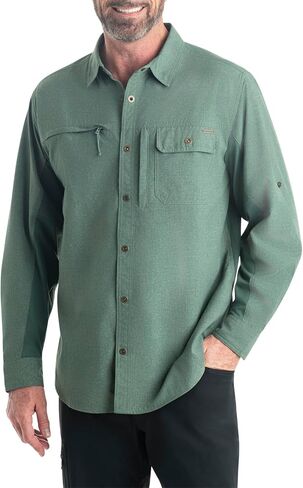 قميص صيد السمك ذو الذيل الأبيض الأسطوري للرجال قابل للتحويل وممتص للرطوبة وأكمام طويلة in Kuwait