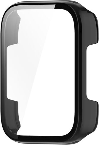 E ECSEM Hard PC Case with Tempered Glass Screen Protector intended for SKG V9, Ultra-Thin Scratch Resistant Cover for SKG V9 Smartwatch Accessories in Saudi Arabia