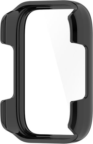 E ECSEM Hard PC Case with Tempered Glass Screen Protector intended for SKG V9, Ultra-Thin Scratch Resistant Cover for SKG V9 Smartwatch Accessories in Saudi Arabia