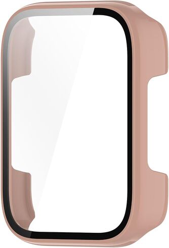E ECSEM Hard PC Case with Tempered Glass Screen Protector intended for SKG V9, Ultra-Thin Scratch Resistant Cover for SKG V9 Smartwatch Accessories in Saudi Arabia