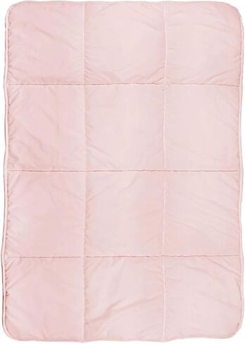 Tadpoles Quilted Toddler Comforter | 40" x 60" | Made of 100% Microfiber Polyester (Shell) & 200 GSM Fiberfill | Soft, Breathable & Durable | Ideal for Toddlers (12-48 Months) | Box Pattern in Pink in Kuwait