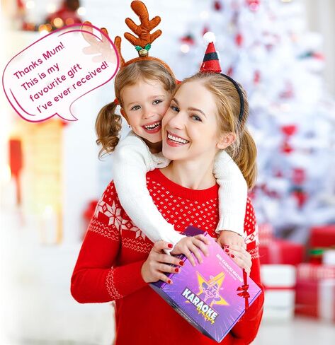 Kids Karaoke Machine, Portable Bluetooth Speaker with Wireless Microphone, Christmas Kids Toys Gifts for Girls 4, 5, 6, 7, 8, 9, 10 +Year Old in Saudi Arabia