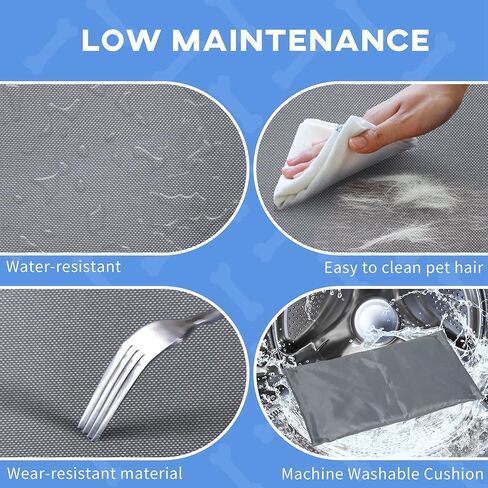 سرير PawHut للحيوانات الأليفة المرتفعة بإطار خشبي للكلاب مع وسادة قابلة للغسل للكلاب الصغيرة والمتوسطة الحجم في الداخل والخارج، مقاس 35.5 بوصة × 20 بوصة × 11 بوصة in Kuwait