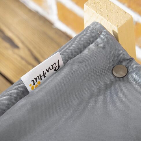 سرير PawHut للحيوانات الأليفة المرتفعة بإطار خشبي للكلاب مع وسادة قابلة للغسل للكلاب الصغيرة والمتوسطة الحجم في الداخل والخارج، مقاس 35.5 بوصة × 20 بوصة × 11 بوصة in Kuwait