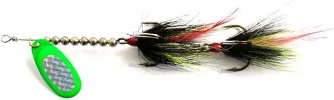 SEASKY 44g Bucktail Spinnerbait Double Treble Hooks French Blade Stainless Steel Shaft Beads Freshwater Kokanee Pike Striped Bass Lure Musky in-Line Spinners in Saudi Arabia
