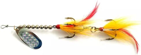 SEASKY 44g Bucktail Spinnerbait Double Treble Hooks French Blade Stainless Steel Shaft Beads Freshwater Kokanee Pike Striped Bass Lure Musky in-Line Spinners in Saudi Arabia
