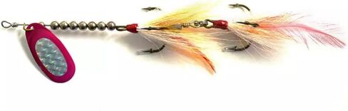 SEASKY 44g Bucktail Spinnerbait Double Treble Hooks French Blade Stainless Steel Shaft Beads Freshwater Kokanee Pike Striped Bass Lure Musky in-Line Spinners in Saudi Arabia