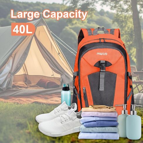MOSISO Hiking Backpack,40L Waterproof Lightweight Backpack for Hiking Camping Outdoor Sports,Travel Hiking Daypack Men Women in Saudi Arabia