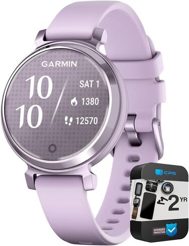 Garmin 010-02839-00 Lily 2 Smartwatch Cream Gold with Coconut Silicone Band Bundle with 2 YR CPS Enhanced Protection Pack in Saudi Arabia