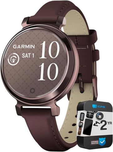 Garmin 010-02839-00 Lily 2 Smartwatch Gold مع حزمة سوار سيليكون جوز الهند مع حزمة حماية معززة لمدة عامين CPS in Kuwait