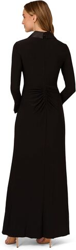 Adrianna Papell Women's Jersey Twist Tuxedo Gown in Saudi Arabia