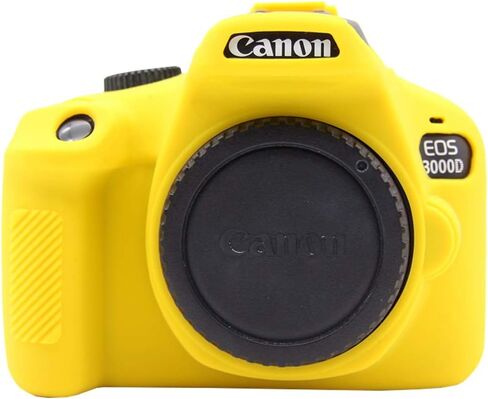 Easy Hood Camera Case for Canon EOS 4000D / Rebel T100 Digital Camera, Anti-Scratch Soft Silicone Rubber Protective Cover Protector Skin for Canon EOS 3000D 4000D DSLR Camera in Kuwait