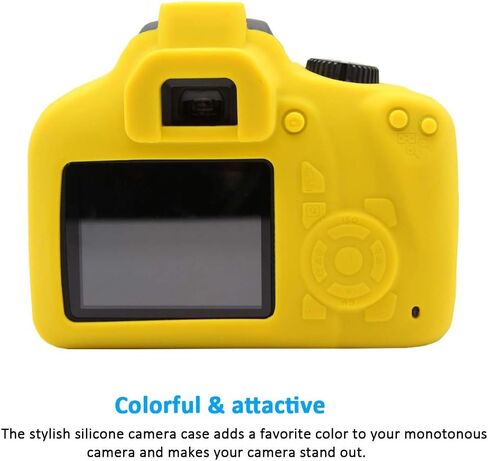 Easy Hood Camera Case for Canon EOS 4000D / Rebel T100 Digital Camera, Anti-Scratch Soft Silicone Rubber Protective Cover Protector Skin for Canon EOS 3000D 4000D DSLR Camera in Kuwait