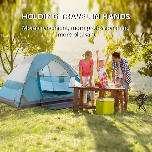 2-12 Person Tents for Camping Waterproof, Backpack Double Layer Camping Tents, Perfect Picnics, Fishing and Backyard Camping in Saudi Arabia